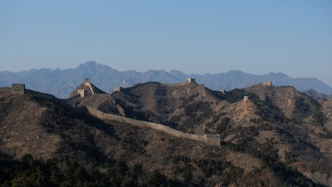 Badaling Great Wall winding over mountains