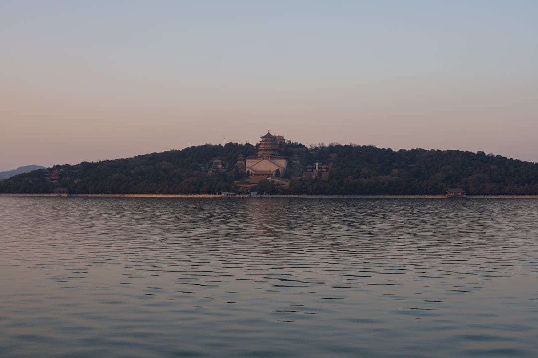 Summer Palace Kunming Lake pavilion view