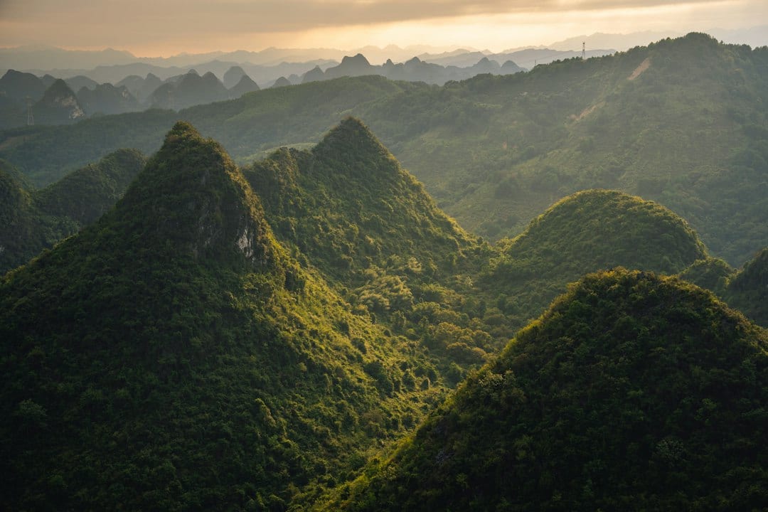 Elephant Trunk Hill reflected in Li River at dawn