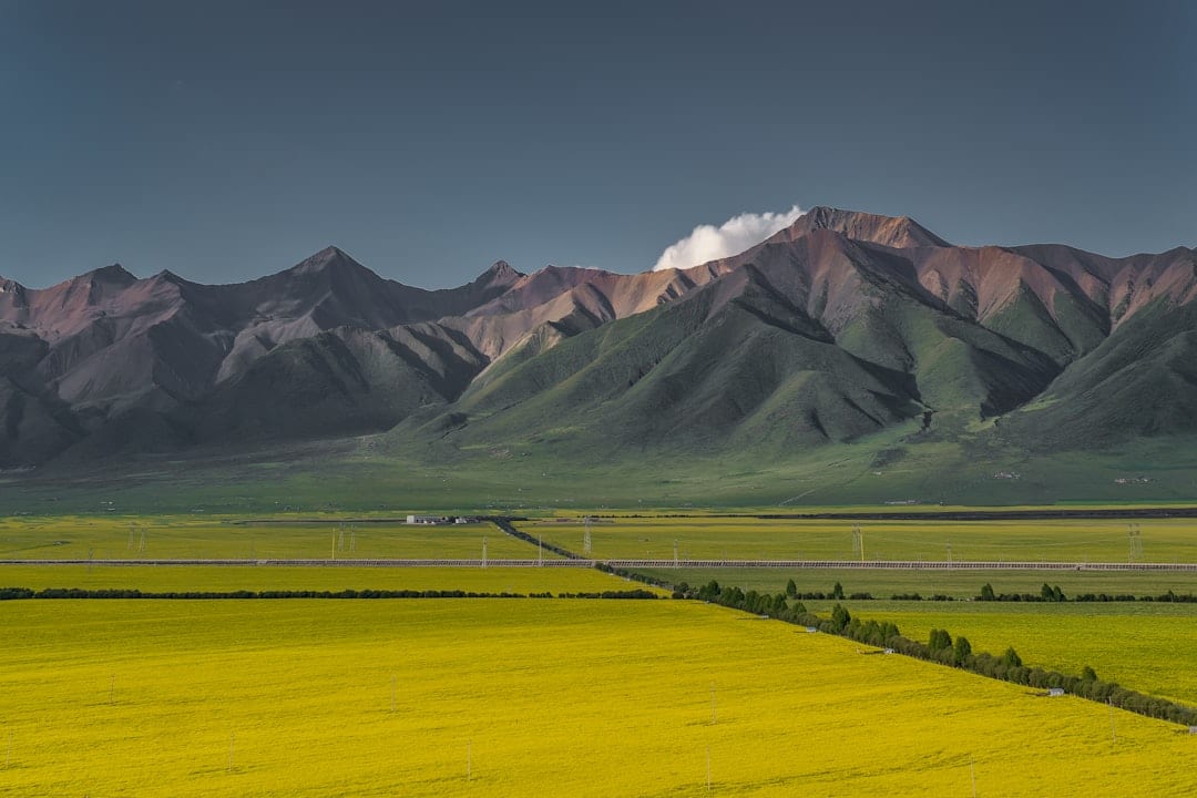 Gannan Tibetan grassland landscape