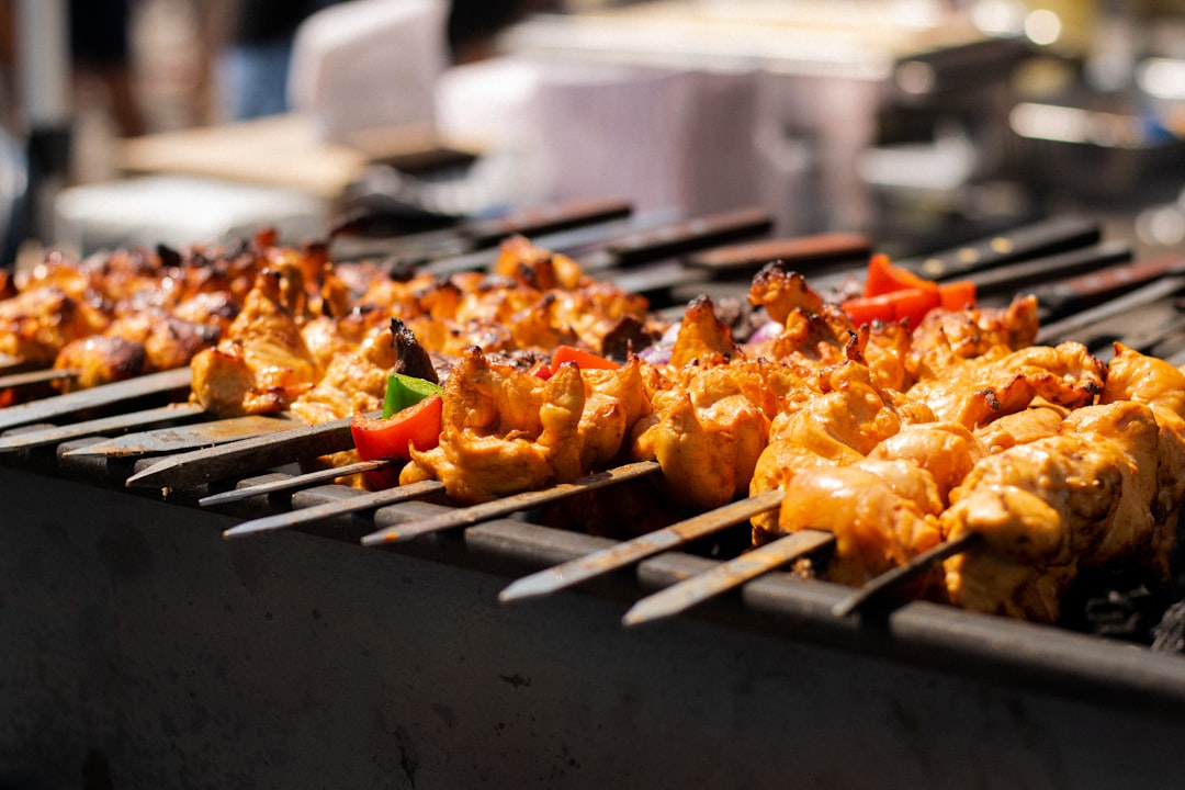 Xinjiang Lamb Kebabs - Grilled meat skewers