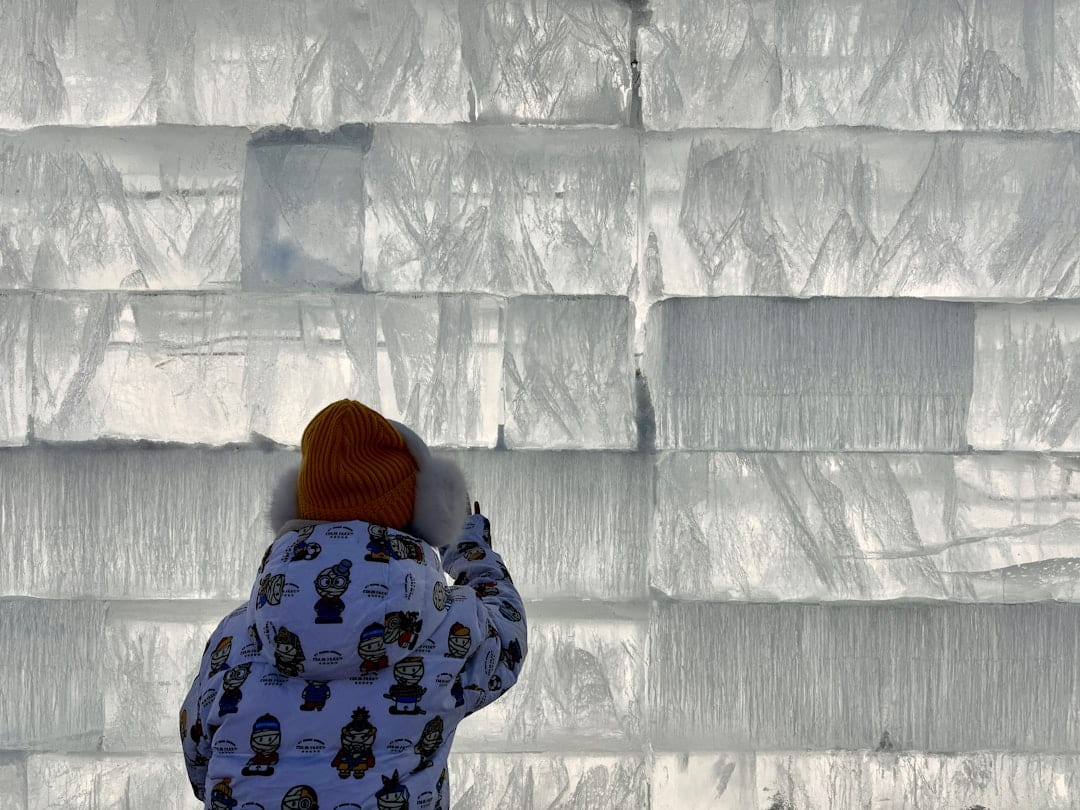 Spectacular ice sculpture at Harbin Ice Festival
