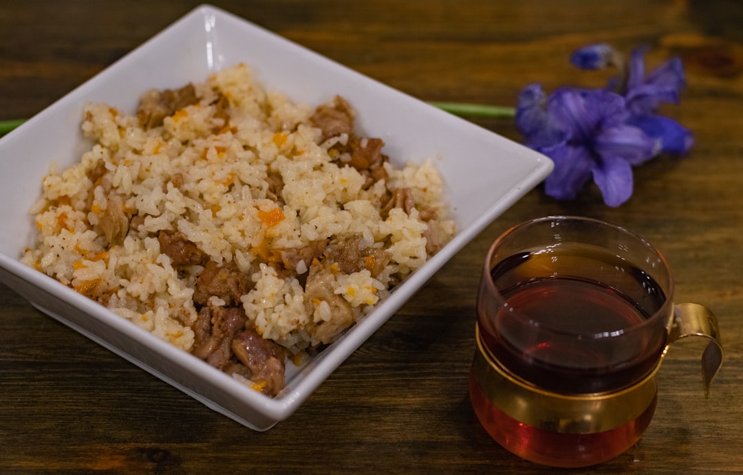Pilaf - Traditional rice dish with lamb and carrots