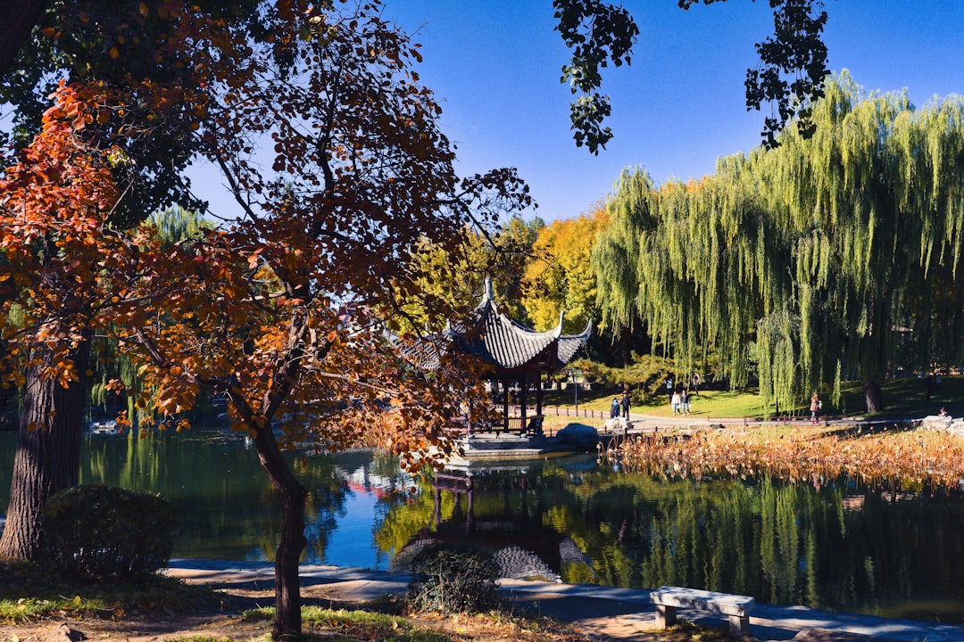 Summer Palace with Kunming Lake and traditional pavilion