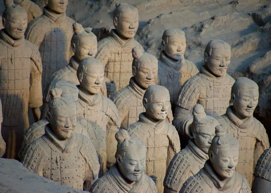 Terracotta Army warriors in Xi'an, China