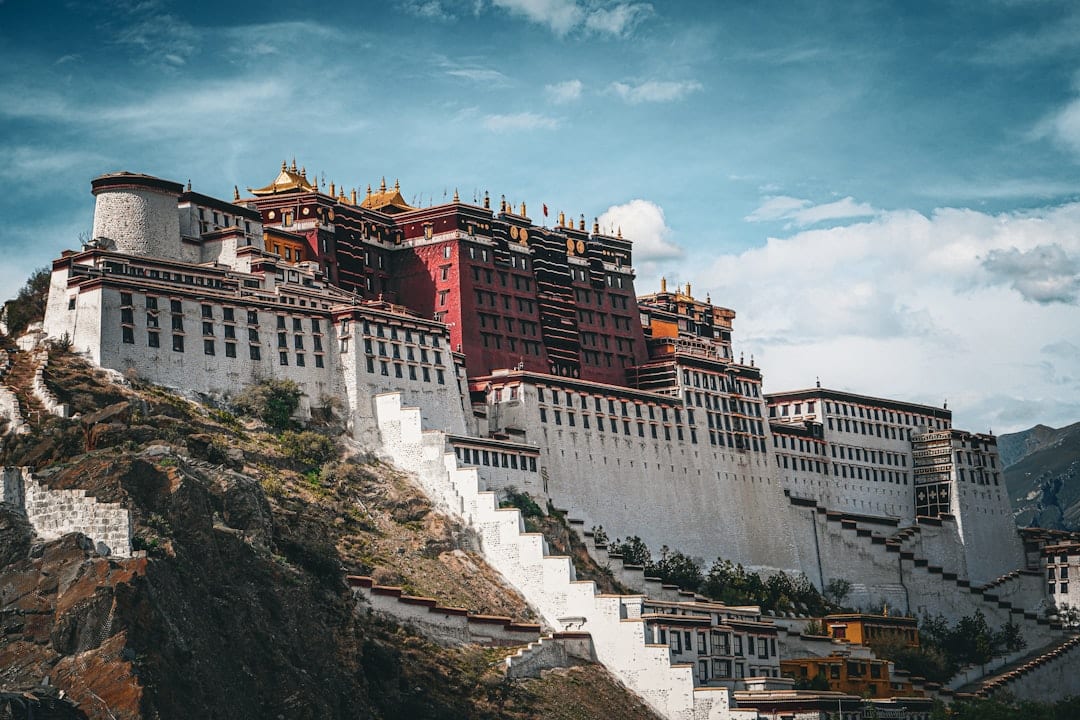 Tibet Potala Palace Lhasa blue sky