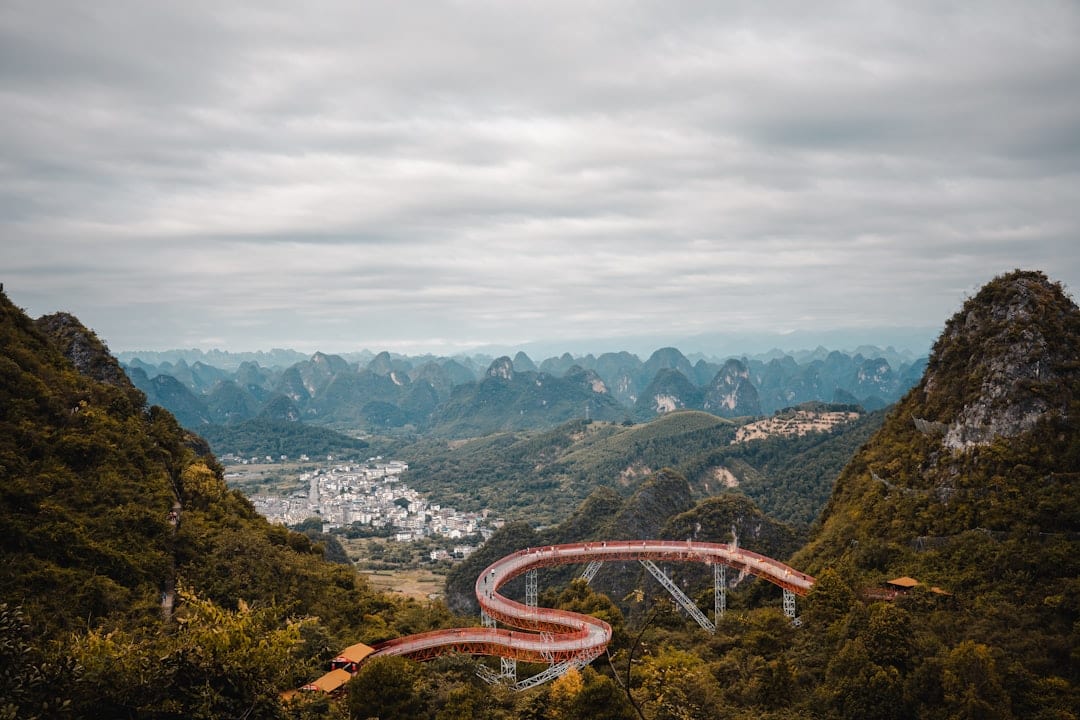 Wulong Three Natural Bridges karst landscape