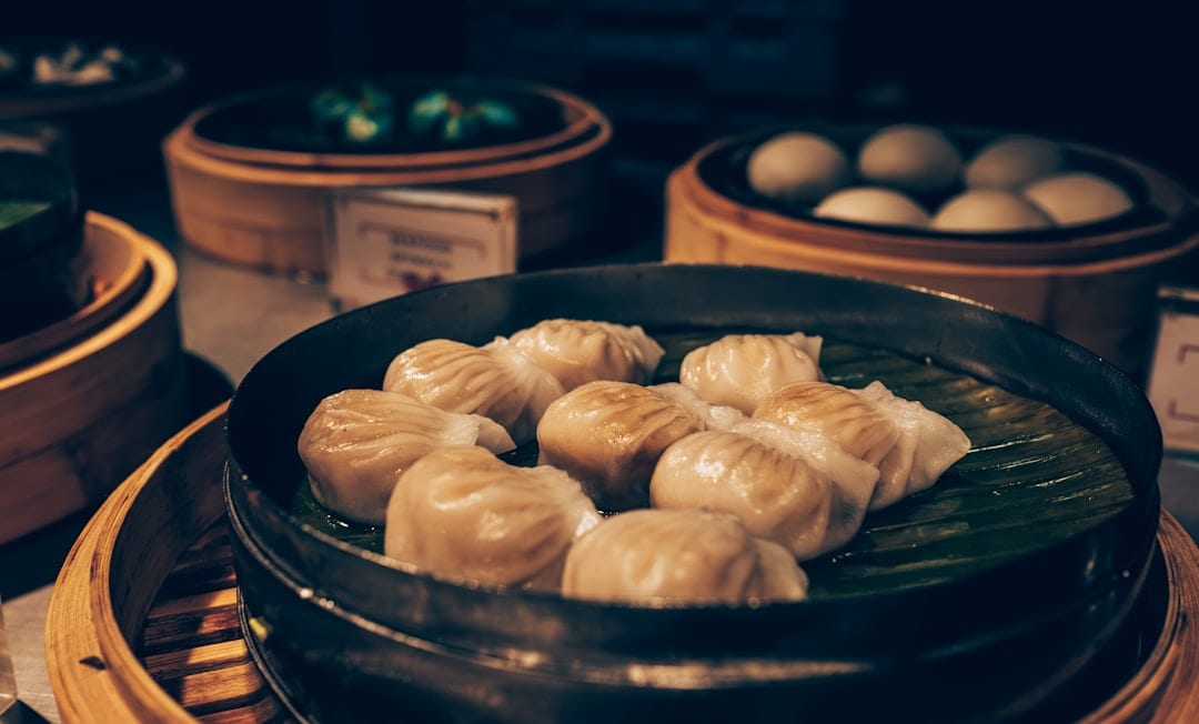 Traditional Xi'an dumplings on a plate