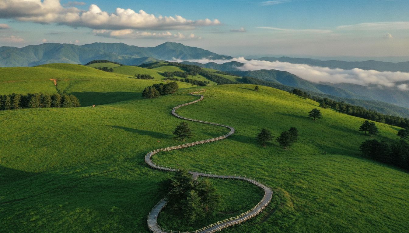 Xiannv Mountain alpine grassland scenery